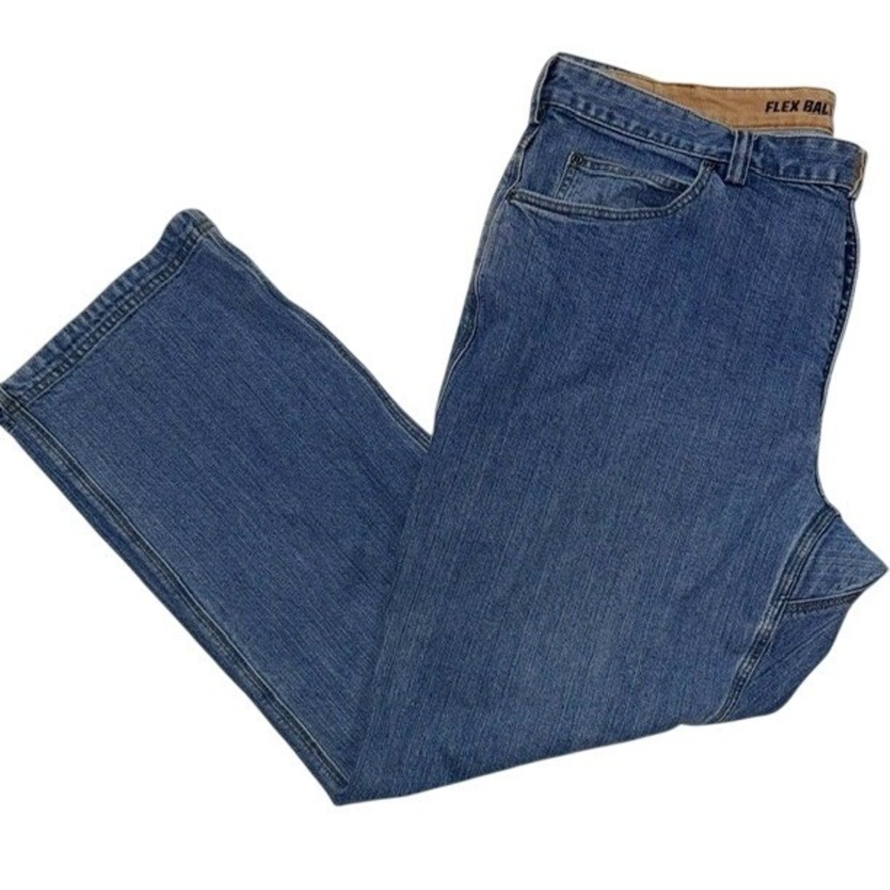 Men's Duluth 40x32 Flex Ballroom Jeans Blue Denim Carpenter Work Pants Normcore